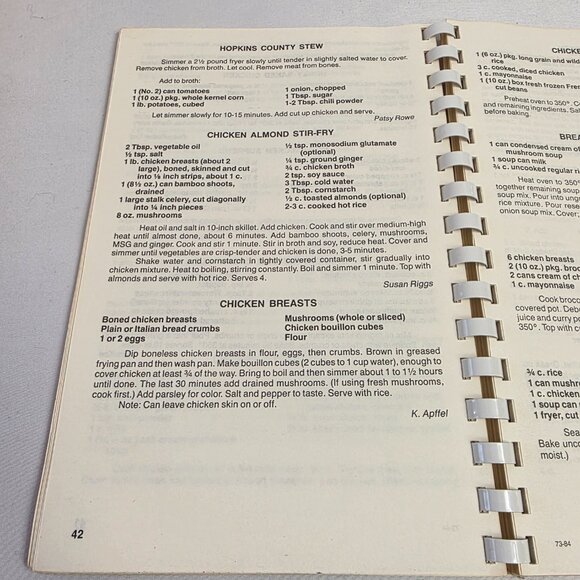 Vintage Cookbook American Association of University Women Alvin Branch Texas - Picture 11 of 16
